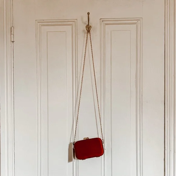 Rust Orange Nicole Miller Crossbody Clutch - Picture 2 of 3